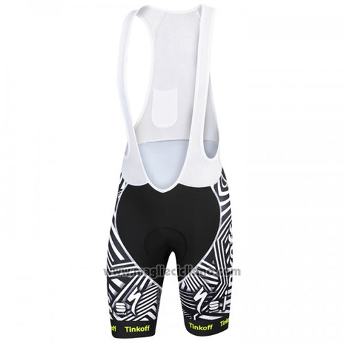2016 Abbigliamento Ciclismo Tinkoff Grigio Manica Corta e Salopette
